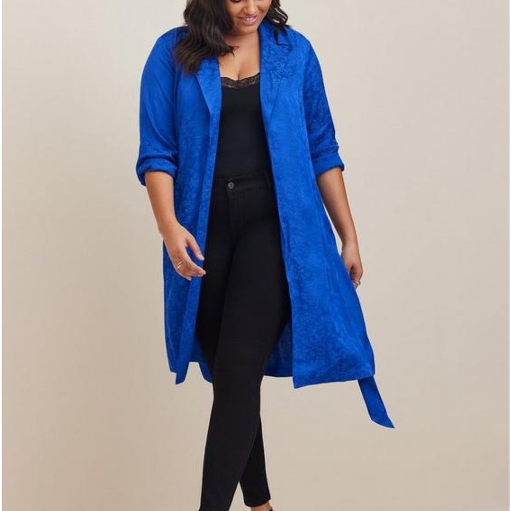 Torrid Jacquard Trench Coat